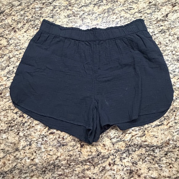 Universal Thread Pants - NEW Universal Thread Women Black Cotton Gauze Dolphin Elastic Waist Shorts XL